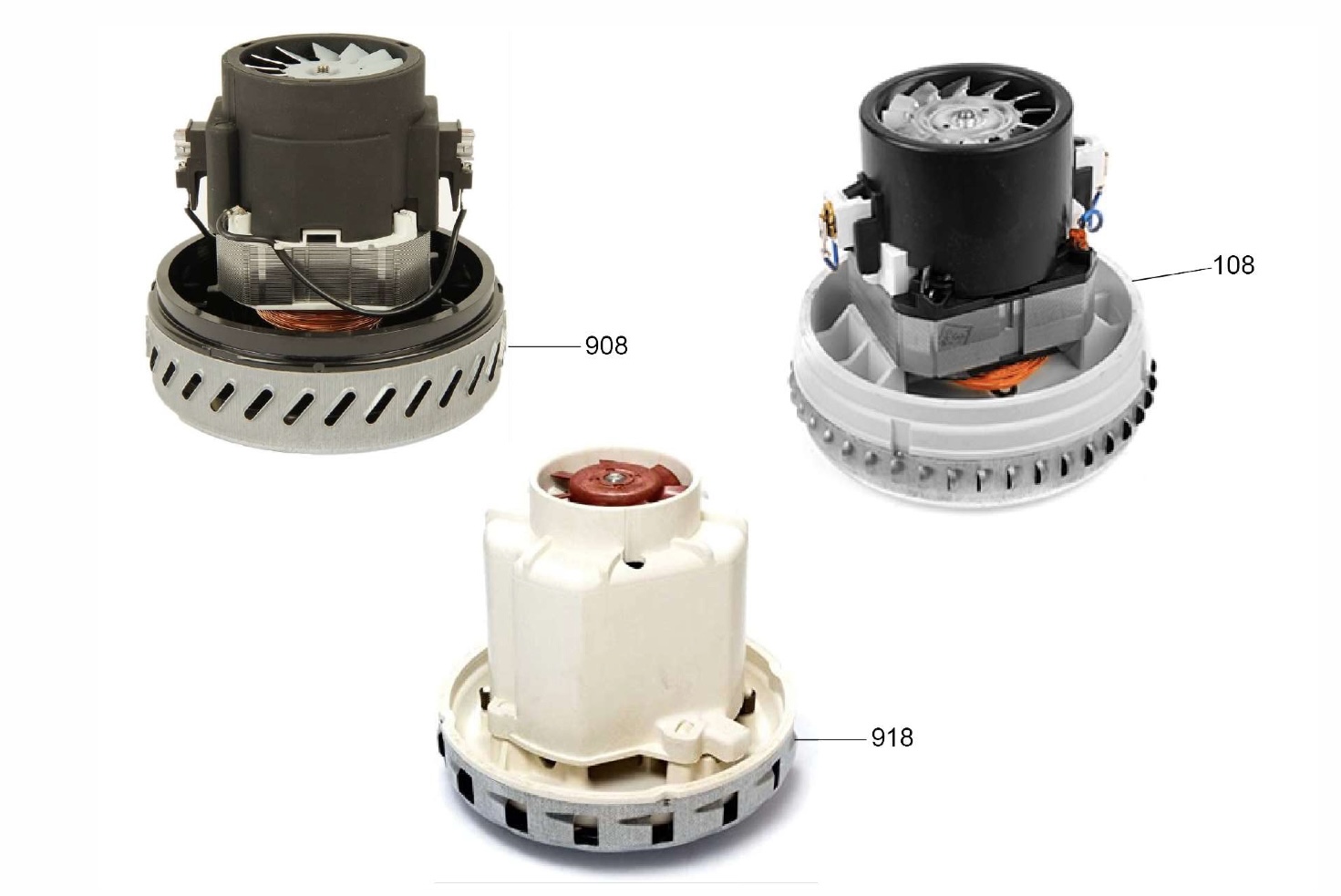 18 Vac Motor 3 options available